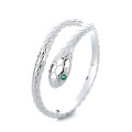 wholesale S925 Sterling Silver Chaocheng Chinese National Style Creative 3D Zodiac Snake Adjustable Ring Trendy and Versatile-0-4