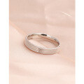 wholesale 925 Sterling Silver Minimalist Women's Plain Circle Ring, Fashionable and Unique Light Luxury Index Finger Couple Band, Closed Design with Engraving Option-0-3