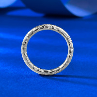 wholesale S925 Silver Minimalist Versatile Plain Ring with Ouroboros Design, Mu Jing New Collection-R1268 Silver Snake No. 5