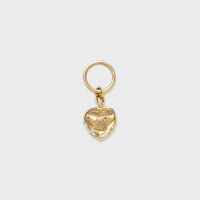 wholesale 9K gold Japanese retro minimalist style 3D heart pendant jewelry wholesale from source manufacturers-Heart Pendant (without chain)>9K