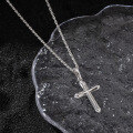wholesale Metal religious cross retro men's trendy personalized hip-hop necklace jewelry-0-3