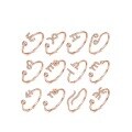 wholesale Rose gold, S925 sterling silver with moissanite fashion personality zodiac constellation rings for couples-0-0