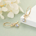 S925 Sterling Silver Flower Moissanite Earrings for Women-0-2