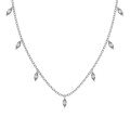 wholesale S925 Sterling Silver Korean-style Cross-border Women's Necklace, Sophisticated Marquise Design Elegant and Fashionable Choker, Ready to Ship-0-5