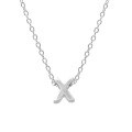 wholesale Metal 925 Silver Plain 26 Letters Pendant Necklace, Ins Luxury Hot-selling Choker-0-52