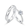 wholesale S925 sterling silver trendy and popular Korean and Japanese new couple rings,, Valentine's Day gift wholesale-0-3