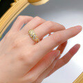 wholesale S925 Gold-Plated Ins Style Rippling Stackable Ring, Mu Jing Jewelry's New Romantic Series-0-3