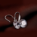 wholesale S925 Sterling Silver Women's Summer Long Korean Style Elegant Fashion Simple Zircon Earrings High-End Ear Accessories-0-3