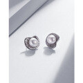 wholesale Sterling Silver Freshwater Pearl Earrings New Design Light Luxury Minimalist Unique Personality Elegant High-End Earrings-0-1