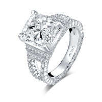 S925 Sterling Silver Geometric Square Wedding Ring for Women, Ins Style Clearance with Free Shipping.-Style R [Clearance Sale with Free Shipping]  US Size 9.5