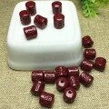 wholesale Metal material high-content natural cinnabar barrel bead six-syllable mantra spacer bead bracelet craft DIY cinnabar jewelry accessory-0-1