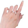 wholesale S925 Silver New Simple Pearl-Edge Perfectly Round Strong Luster Natural Pearl Ring for Women by Zhuozhifan-0-4