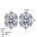 S925 Silver Moissanite Opera Earrings for Women, Luxurious and Versatile-0-3