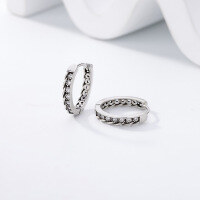 wholesale 925 Silver Full Zircon Retro Ins Style Earrings for Women, Light Luxury Fashion Minimalist Design Exquisite Elegant Ear Accessories-xb458-white diamond