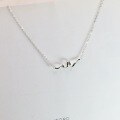 wholesale 925 Sterling Silver Heartbeat Minimalist Niche Design Light Luxury Collarbone Necklace, Versatile High-End Feel Gift for Girlfriend-0-2
