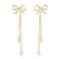Metal Classic Princess Pearl Zircon Earrings, Cross-Border Best-Seller-0-20