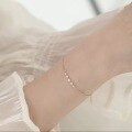 wholesale S925 Sterling Silver Round Pave Diamond Bracelet Ins Style Small Trendy Women's Jewelry S7092-0-2