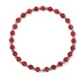 wholesale 925 Sterling Silver Hot-Selling Red Agate and Apatite Beaded Bracelet for Women, Exquisitely Designed and Versatile Accessory-0-5