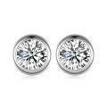 wholesale S925 Sterling Silver Bubble Moissanite Earrings, Minimalist Luxury Design, Eye-Catching Sparkle, Popular Women's Jewelry-0-6