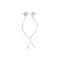 wholesale S925 Sterling Silver New Floral Stud Earrings for Women, Versatile Small Design Long Wave Earrings Simple Ear Accessories-0-4