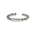 wholesale S925 Sterling Silver Simple Retro Thai Silver Twist Square Open Ring-0-4