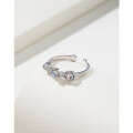 wholesale S925 Sterling Silver Open Ring for Women, New Fashionable and Unique Finger Ring with a High-End Sense, Small Design for Index Finger-0-1