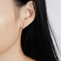 S925 Sterling Silver 10-Point Earrings Women's Simple Elegant Wedding Moissanite Gift Jewelry Cross-Border Wholesale-0-2