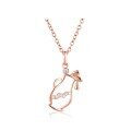 wholesale 18K Yellow Gold, 9K/14K Rose Gold Zodiac Aquarius Pendant Women's Jewelry-0-4