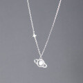 wholesale S925 Sterling Silver Nalan Galaxy Pendant Necklace Women's Japanese Style Fashion Brushed Universe Necklace Collarbone Chain D9274-0-4