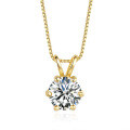 S925 Silver D-color Moissanite Women's Versatile Necklace Wholesale-0-3