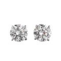 wholesale S925 Silver Mu Jing Jewelry Cross-Border Fast-Selling Classic One-Carat Round Stud Earrings Fashion Item-0-4