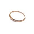 wholesale S925 Sterling Silver Red Elk Full Body Ring for Women, Small and Minimalist Style, Micro-Paved Versatile Fashion Band, Simple Rose Gold-0-4
