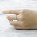 wholesale S925 silver plated with 14K white gold, Japanese retro light luxury style cubic zirconia ring-0-1