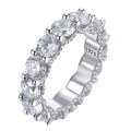 wholesale S925 Silver, Elegant and Unique High-Carbon Diamond Middle Finger Engagement Ring for Women, Internet-Famous Fashion European and American Style-0-4
