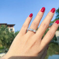 S925 Silver Sweet Heart Ring, Wholesale Ins Fashion Minimalist Band-0-1