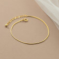 wholesale S925 Sterling Silver Snake Chain Bracelet INS Minimalist Style Niche Stackable Simple Chain Bracelet S4864-0-3