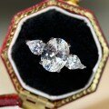 S925 Sterling Silver Ring with Aquamarine and Ruby Oval-Cut Halo Setting Wholesale-0-4