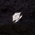 wholesale 18k Gold Plated Silver Radiant Cut 6*8mm Moissanite Ring Sold Out on TikTok Live Cross-Border Broadcast by Yuntong Jewelry-0-3