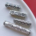 wholesale 999 Silver Jewelry Accessories: Coin, Fu Character, Dragon and Phoenix, Twisted Tube, Spacer Beads, Half Bracelet, DIY Bracelet, Stringing Accessories-0-2