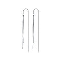 wholesale S925 Sterling Silver Long Tassel Snake Bone Earrings, Minimalist Style, Elegant and Simple, Anti-Loss Earrings M03133-0-4