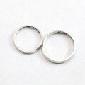 wholesale Sterling Silver "Vows of Love" Couple's Ring Set, Niche Creative Trendy Valentine's Day Promise Gift, Adjustable Open Ring Pair-0-3