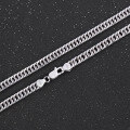 wholesale 925 Sterling Silver 5mm Cuban Link Chain Necklace for Men, Hip Hop Whip Chain, Bold and Versatile Men's Collarbone Necklace with a Premium Feel-0-1