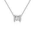 Sterling Silver S925 New Simple Necklace Women's Luxury Small Heart Pendant Tube Fashion Pendant Chain-0-4