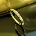 wholesale Gold Plated 925 Silver with Inlaid Diamonds, Minimalist Ins Stackable Row Diamond Ring, Jewelry New Design-0-1