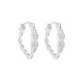 wholesale S925 Sterling Silver 780 Small and Chic European-style High-end Elegant Exquisite Hollow Carved Strawberry-shaped Design Earrings for Women-0-5
