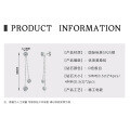 Sterling Silver Moissanite Chain Tassel Earrings, Wholesale-0-16