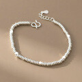 wholesale 990 Sterling Silver Fresh and Sweet Ins Style Niche Design Exquisite Faceted Bead Coiled Bracelet S7970-0-2