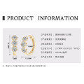 Sterling Silver Exaggerated European Cross-border Earrings with Moissanite Stars [Clearance Free Shipping]-0-16