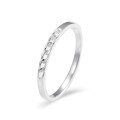 wholesale S999 solid pure silver minimalist solid closed-band ring for women, index finger ring, pinky ring, understated and elegant style ring-0-24