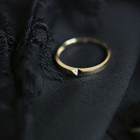 wholesale S925 Sterling Silver New Summer Ring for Women, Minimalist Design with Adjustable Open Band-Copper with gold plating Adjustable opening